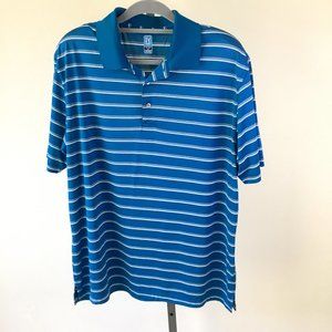 PGA Tour Men's Golf Striped Polo